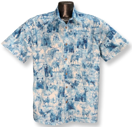 Mountain Wildlife Shirt- Made in USA- 100% Cotton